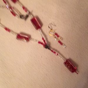 Necklace and earring sea